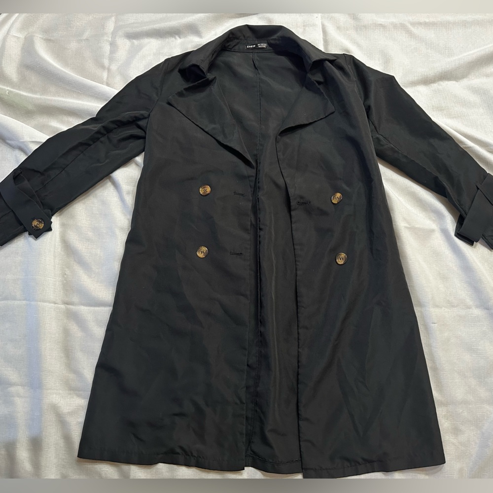 Thin raincoat (black)